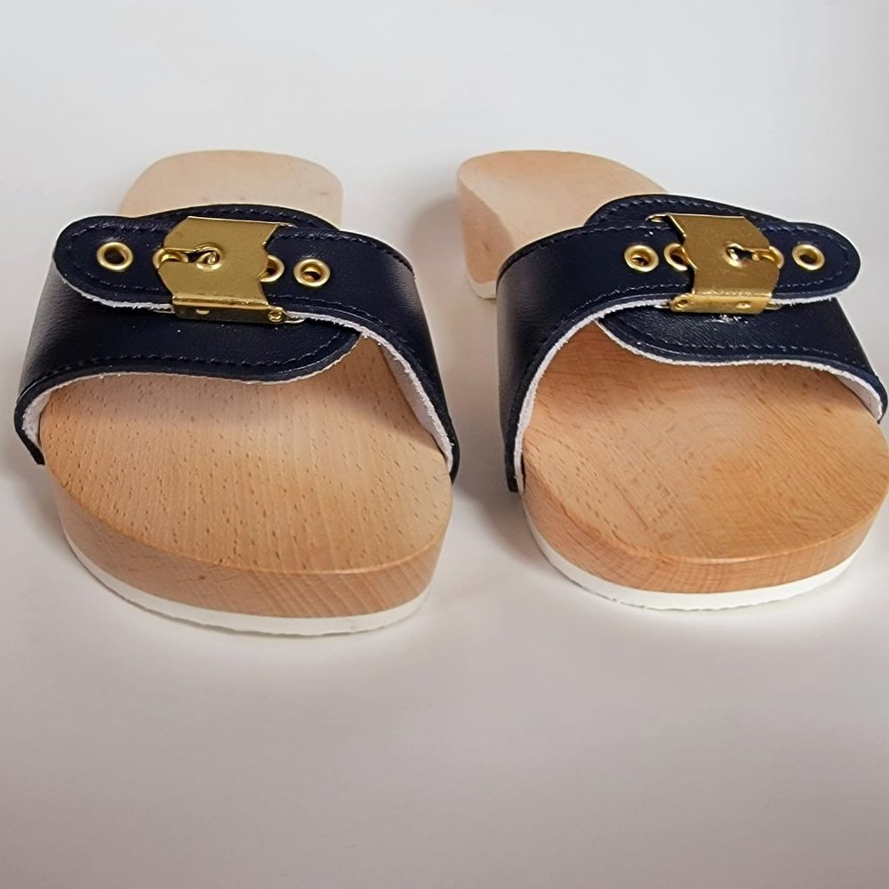 Dr Scholls style wooden clogs - Picture 7 of 16